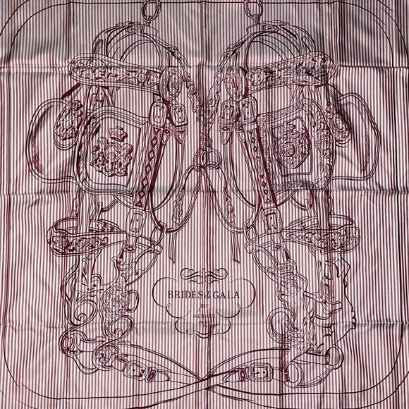 Hermes Bridges de Galla Large Silk Scarf - Picture 2 of 6